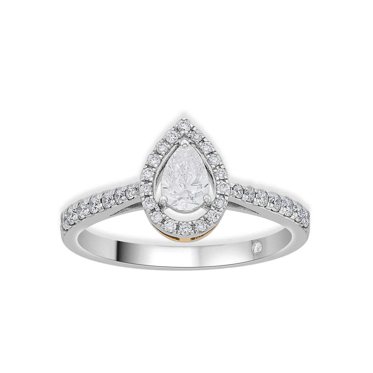 Zen Pirlanta Pear Solitaire Ring - Zen Diamond India