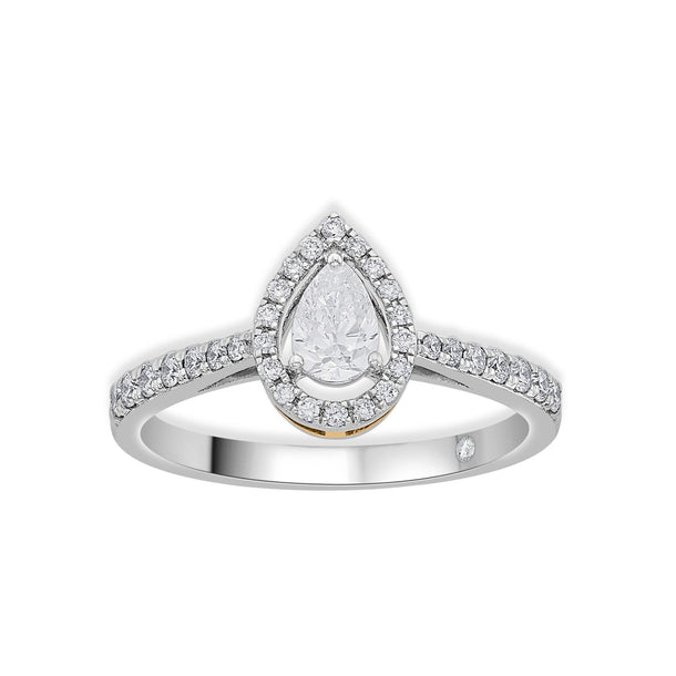 Zen Pirlanta Pear Solitaire Ring - Zen Diamond India