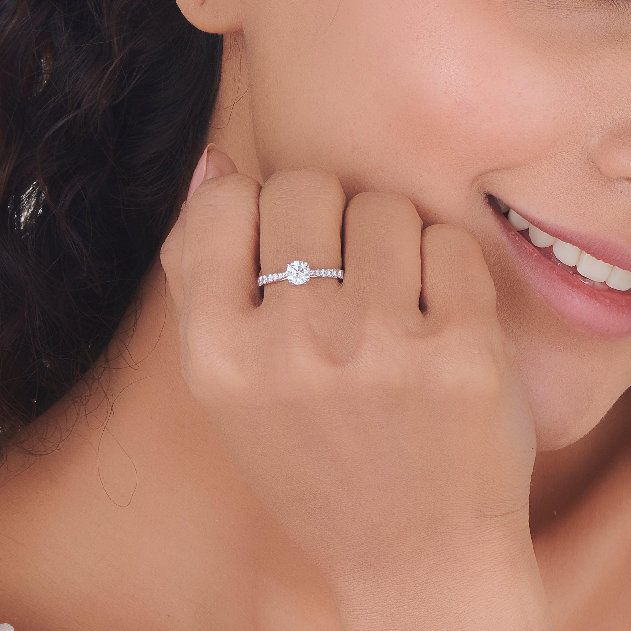 Zen Pirlanta 0.50 cts Round Solitaire Ring