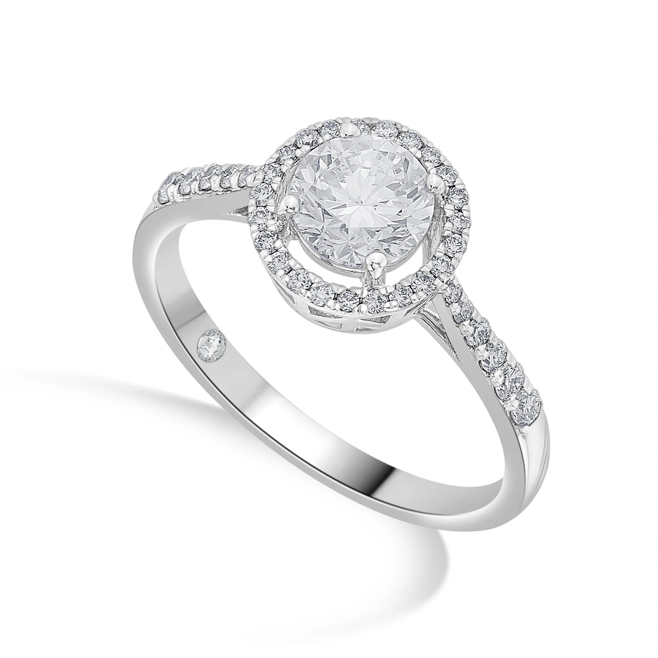 Zen Pirlanta Starburst Halo Ring - Zen Diamond India