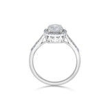 Solitaire Starburst Halo Ring - Zen Diamond India