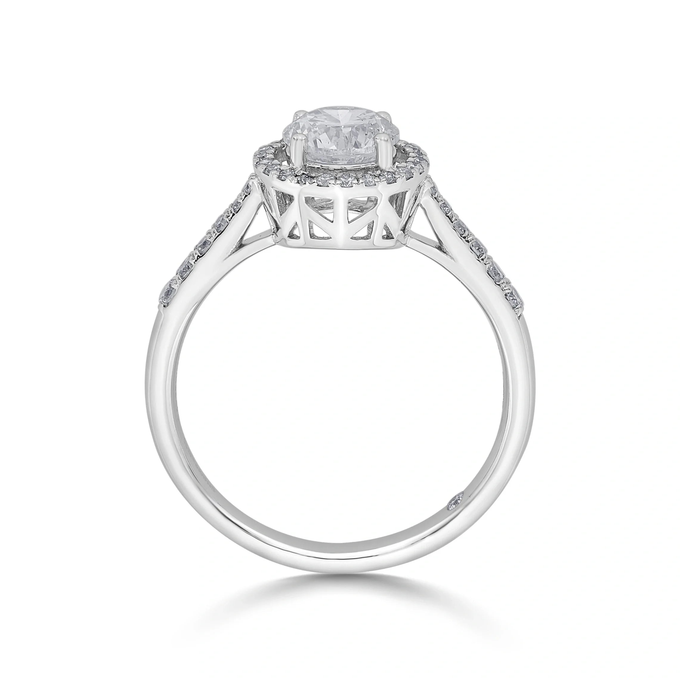 Zen Pirlanta Starburst Halo Ring - Zen Diamond India