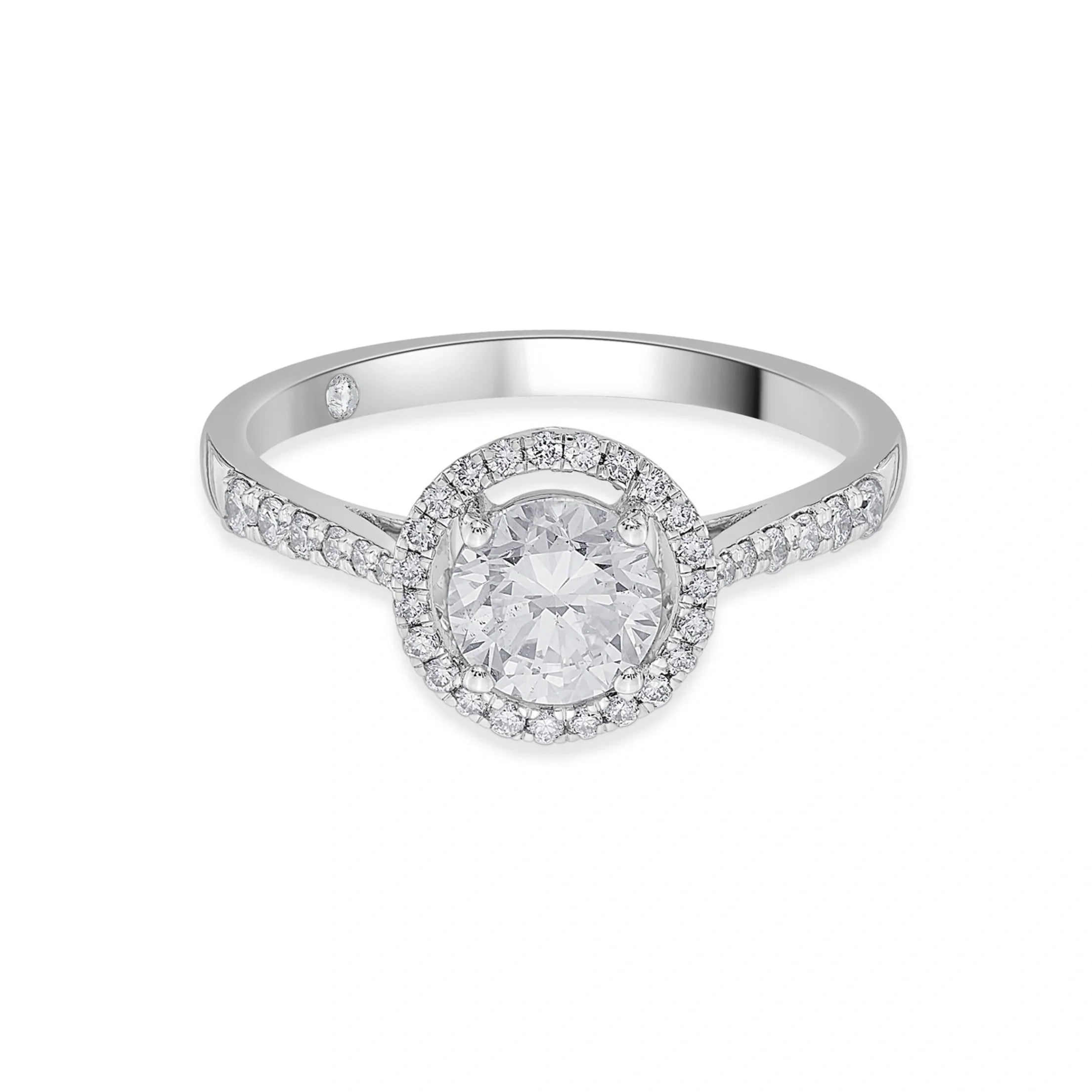 Zen Pirlanta Starburst Halo Ring - Zen Diamond India