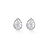 Solitaire Crystal Cascade Earrings