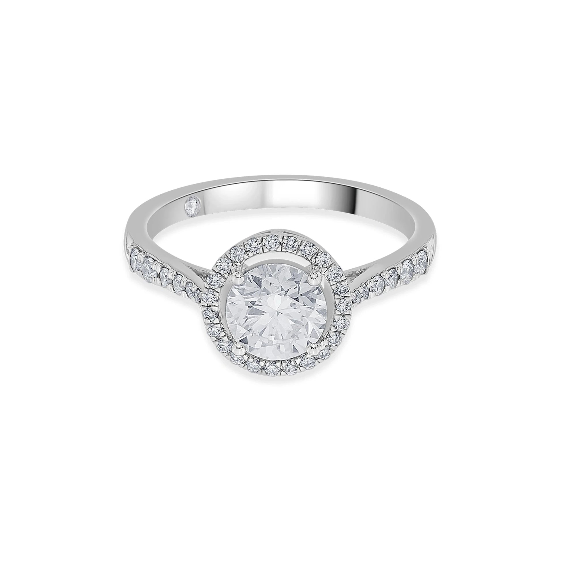 Solitaire Celestial Sparkle Ring - Zen Diamond India