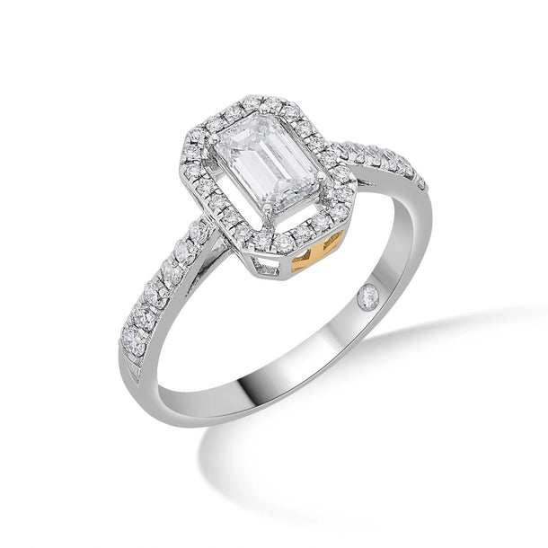 Zen Pirlanta Radiant Emerald Ring - Zen Diamond India
