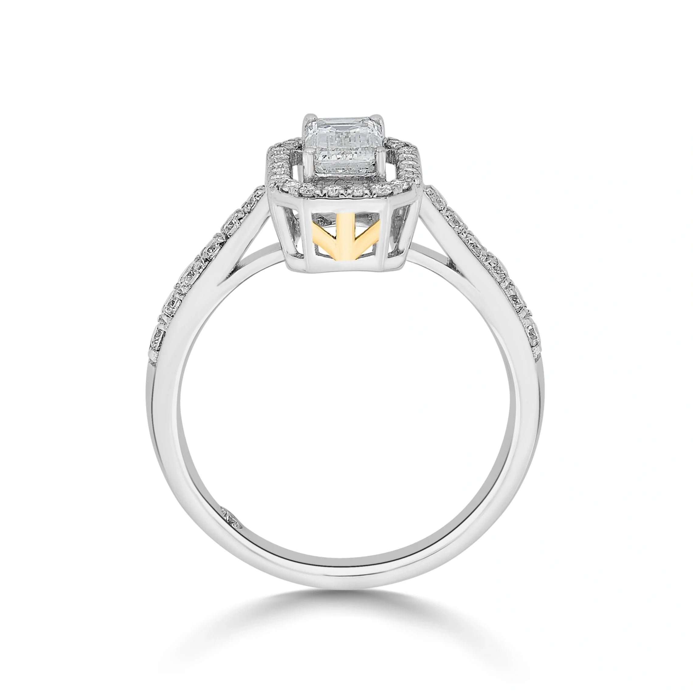 Zen Pirlanta Radiant Emerald Ring - Zen Diamond India