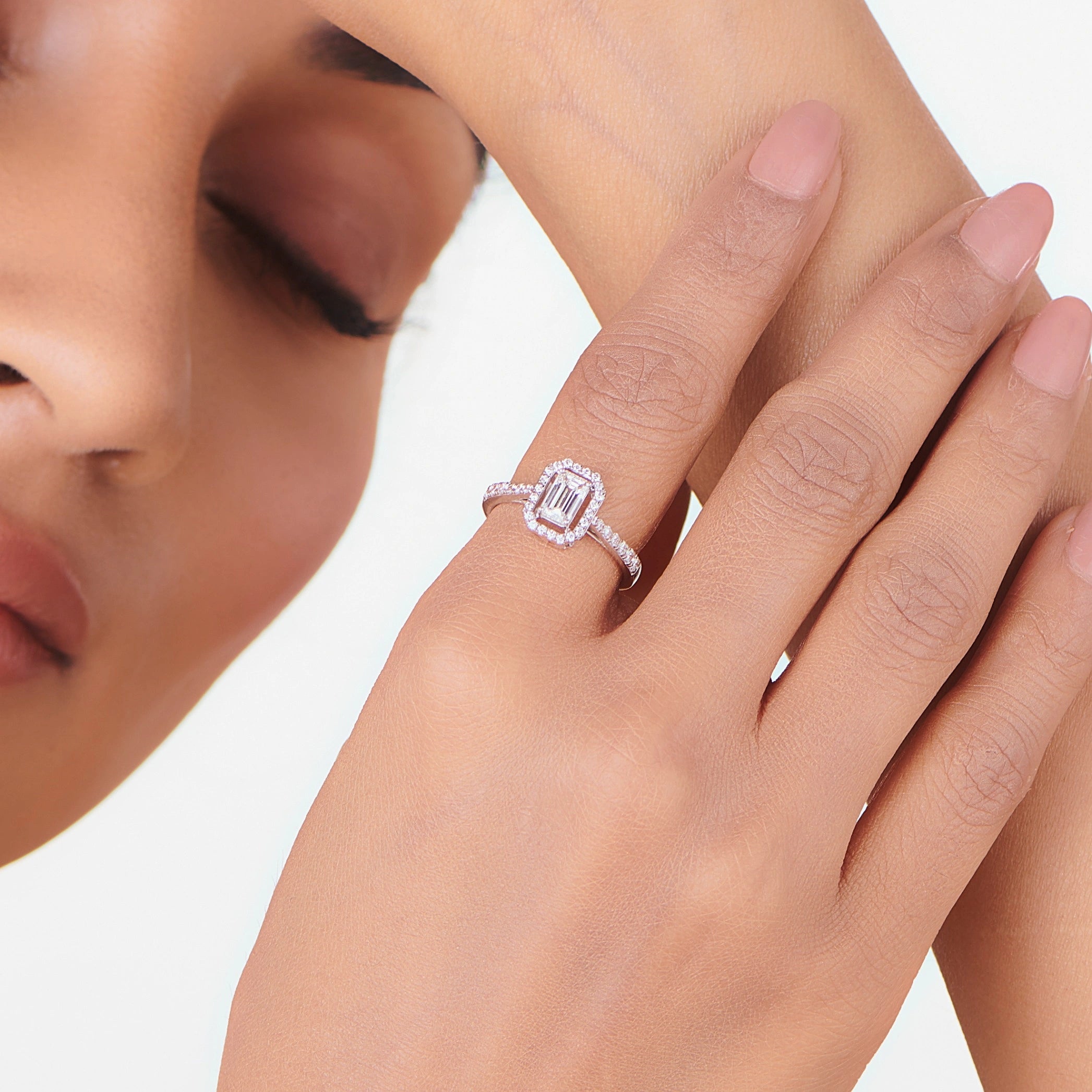 Zen Pirlanta Radiant Emerald Ring - Zen Diamond India