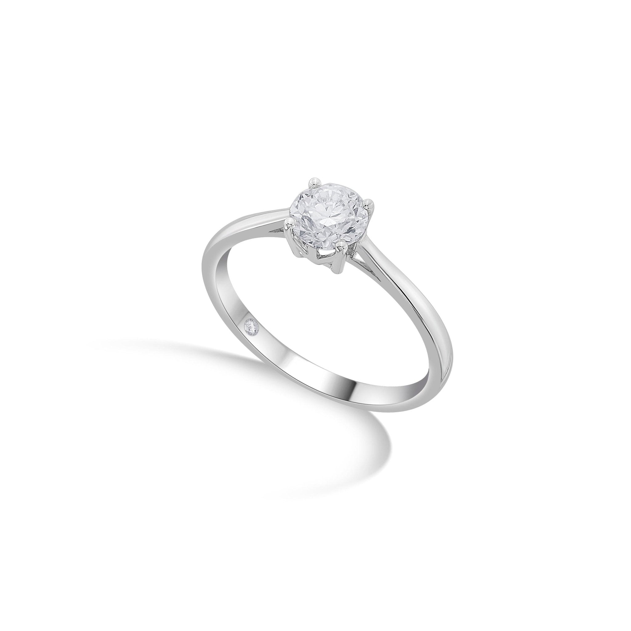 Zen Pirlanta 0.70 pts Round Solitaire Ring