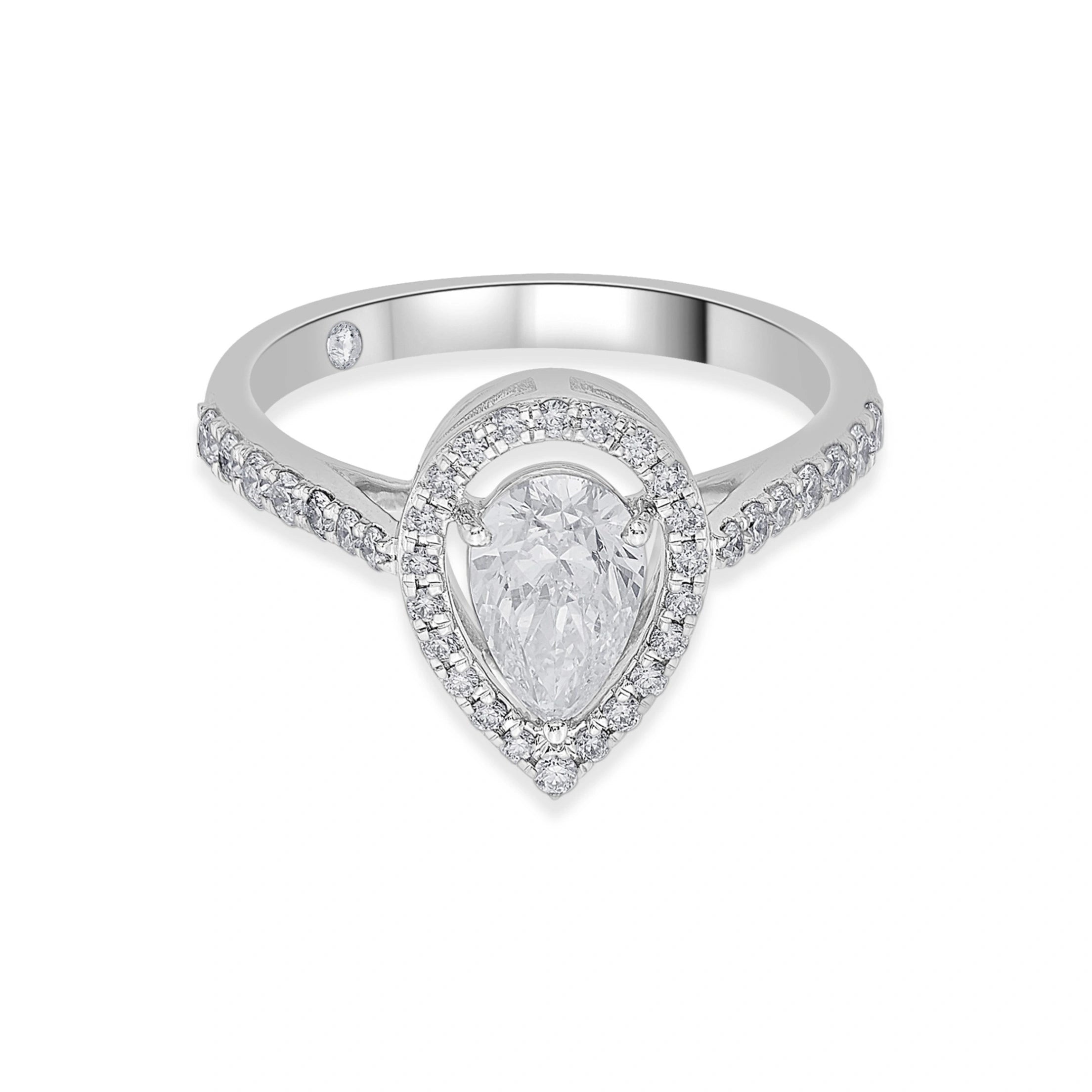 Zen Pirlanta Pear Drop Brilliance Ring - Zen Diamond India