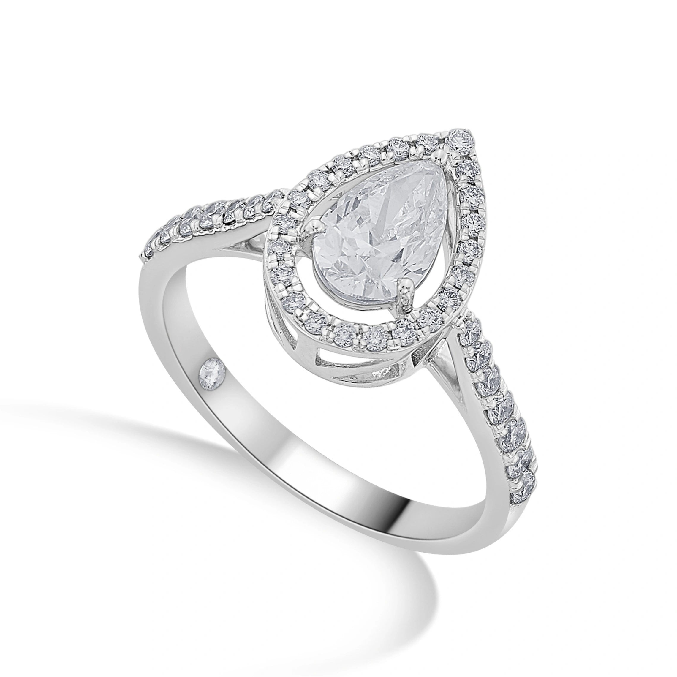 Zen Pirlanta Pear Drop Brilliance Ring - Zen Diamond India