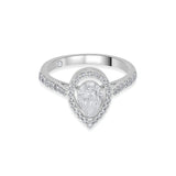 Solitaire Pear Drop Brilliance Ring