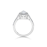 Solitaire Pear Drop Brilliance Ring