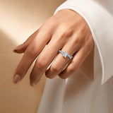 Emerald Cut Eternal Solitaire Engagement Ring