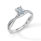 Oval Eternal Solitaire Engagement Ring