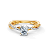 Oval Eternal Solitaire Engagement Ring
