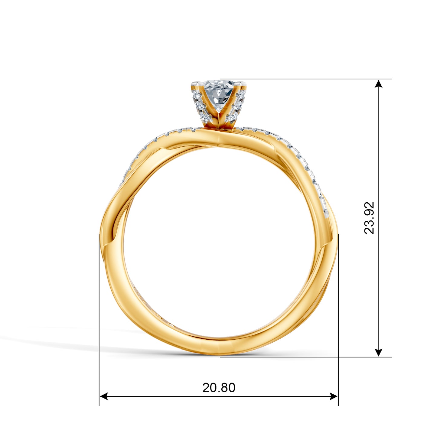 Oval Eternal Solitaire Engagement Ring