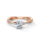 Oval Eternal Solitaire Engagement Ring