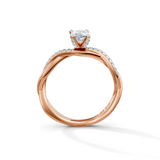 Oval Eternal Solitaire Engagement Ring