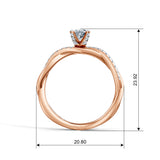 Oval Eternal Solitaire Engagement Ring
