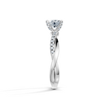 Oval Eternal Solitaire Engagement Ring