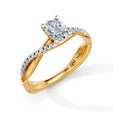 Oval Eternal Solitaire Engagement Ring