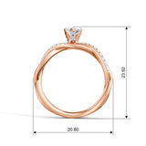 Pear Eternal Solitaire Engagement Ring