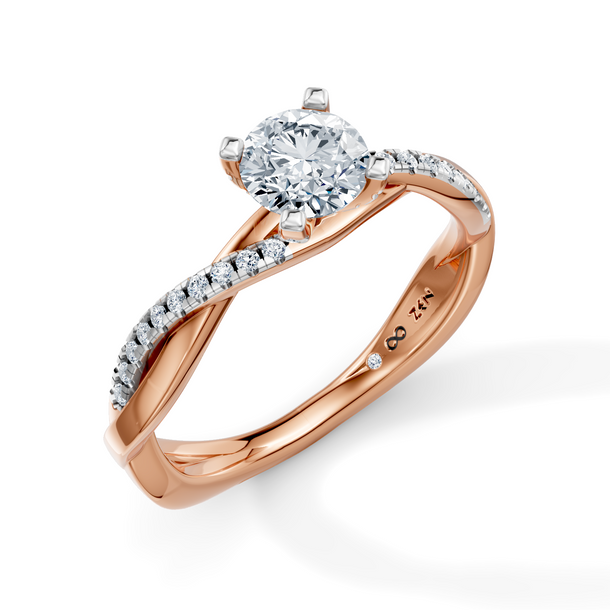 Round Eternal Solitaire Engagement Ring