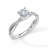 Round Eternal Solitaire Engagement Ring