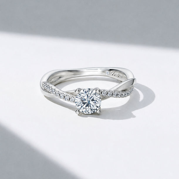 Round Eternal Solitaire Engagement Ring