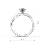 Round Eternal Solitaire Engagement Ring