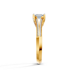 Emerald Cut Radiance Solitaire Engagement Ring