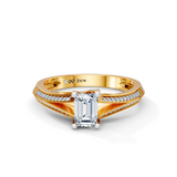 Emerald Cut Radiance Solitaire Engagement Ring
