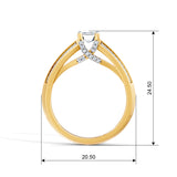 Emerald Cut Radiance Solitaire Engagement Ring