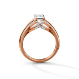 Emerald Cut Radiance Solitaire Engagement Ring