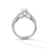 Emerald Cut Radiance Solitaire Engagement Ring