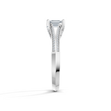 Emerald Cut Radiance Solitaire Engagement Ring