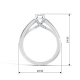 Emerald Cut Radiance Solitaire Engagement Ring