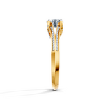 Oval Radiance Solitaire Engagement Ring