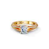 Oval Radiance Solitaire Engagement Ring