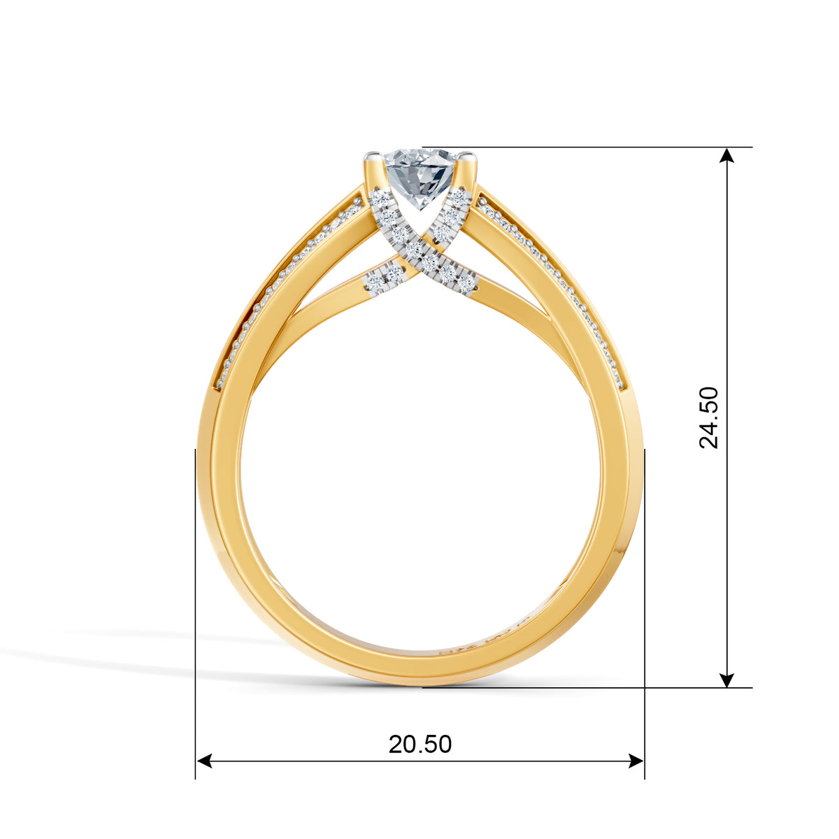 Oval Radiance Solitaire Engagement Ring