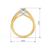 Oval Radiance Solitaire Engagement Ring