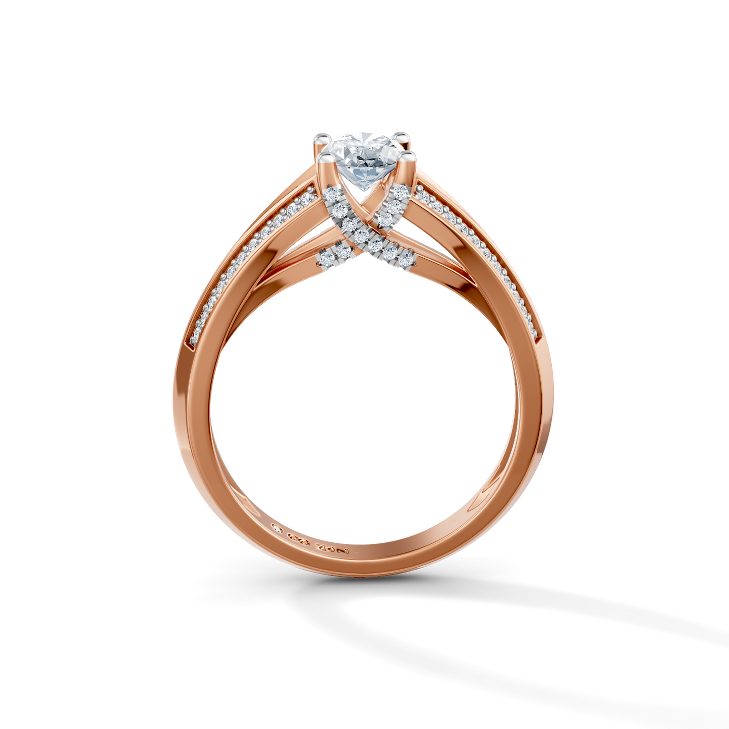 Oval Radiance Solitaire Engagement Ring