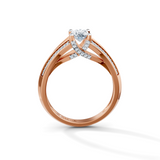 Oval Radiance Solitaire Engagement Ring
