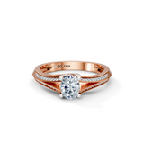 Oval Radiance Solitaire Engagement Ring