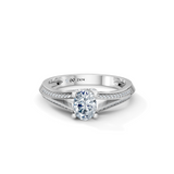 Oval Radiance Solitaire Engagement Ring