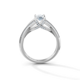 Oval Radiance Solitaire Engagement Ring