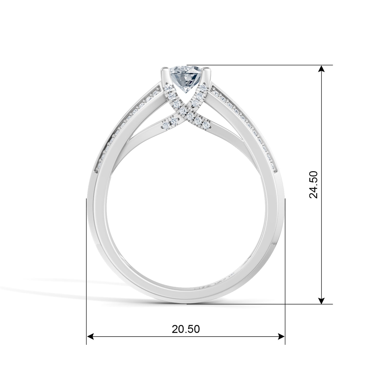 Oval Radiance Solitaire Engagement Ring