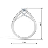 Oval Radiance Solitaire Engagement Ring