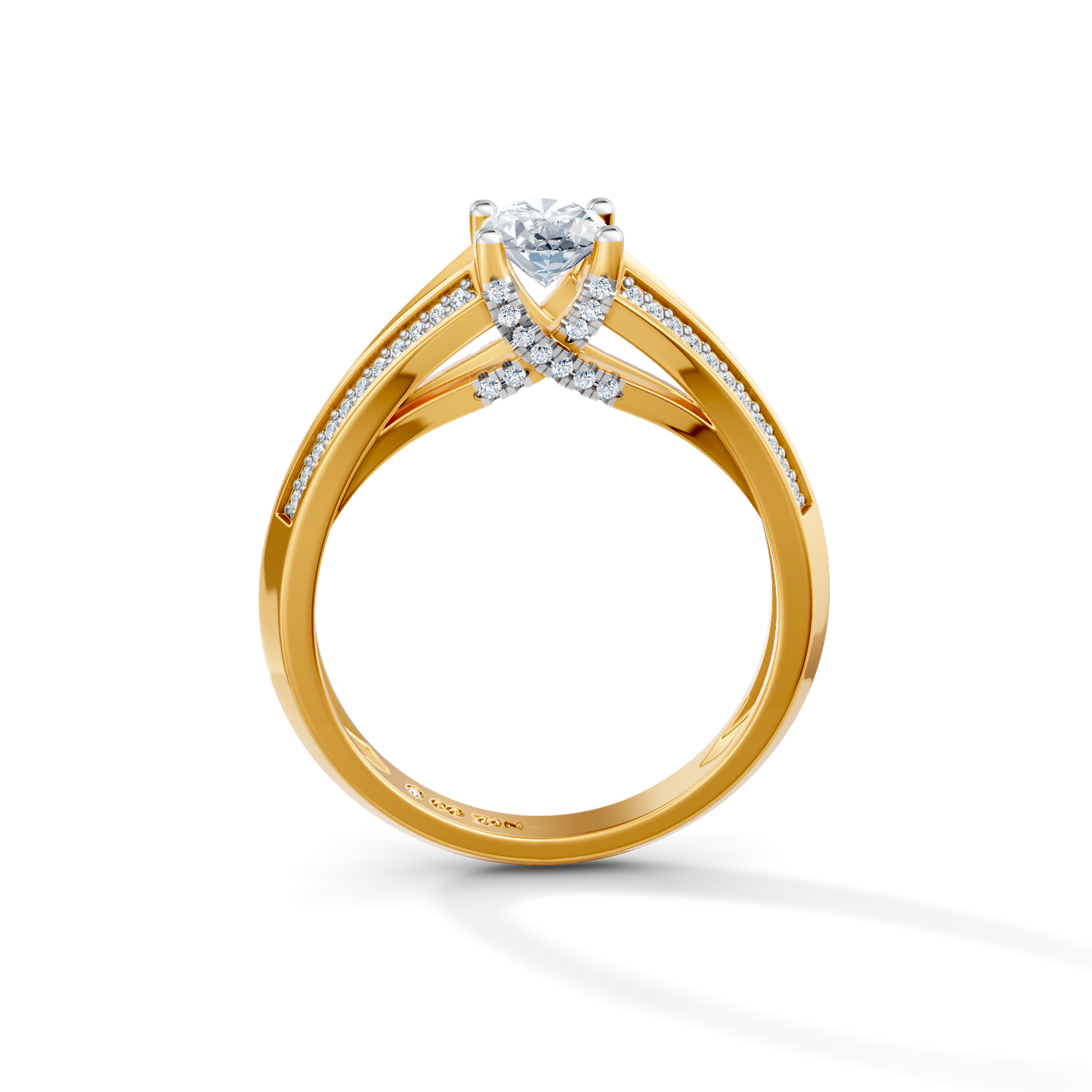 Oval Radiance Solitaire Engagement Ring